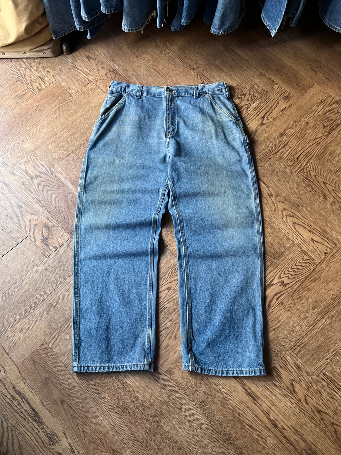 [36]칼하트 USA 덩가리핏 싱글니 카펜터 워크 데님 팬츠 상품이미지2