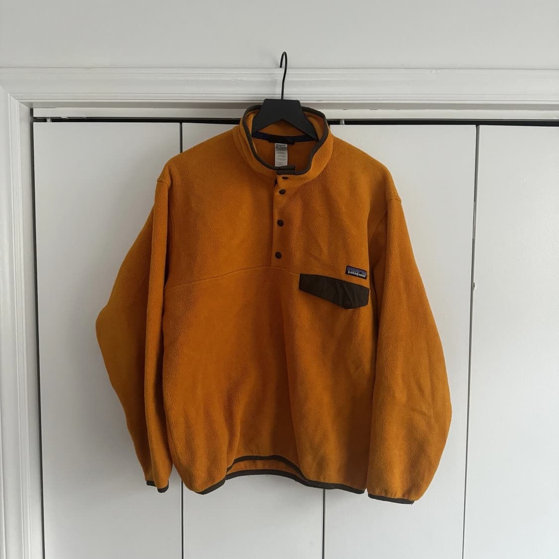 14FW 파타고니아 신칠라 스냅-T 플리스 머스타드/브라운 상품이미지1