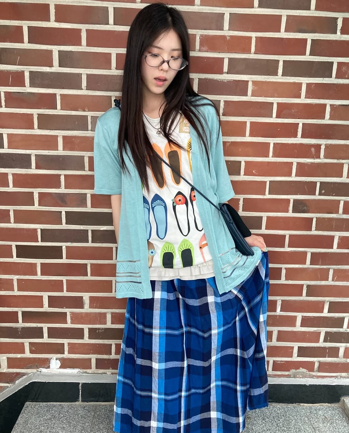 블루샤베트 괴짜소녀 빈티지 코디세트 4pcs 상품이미지4
