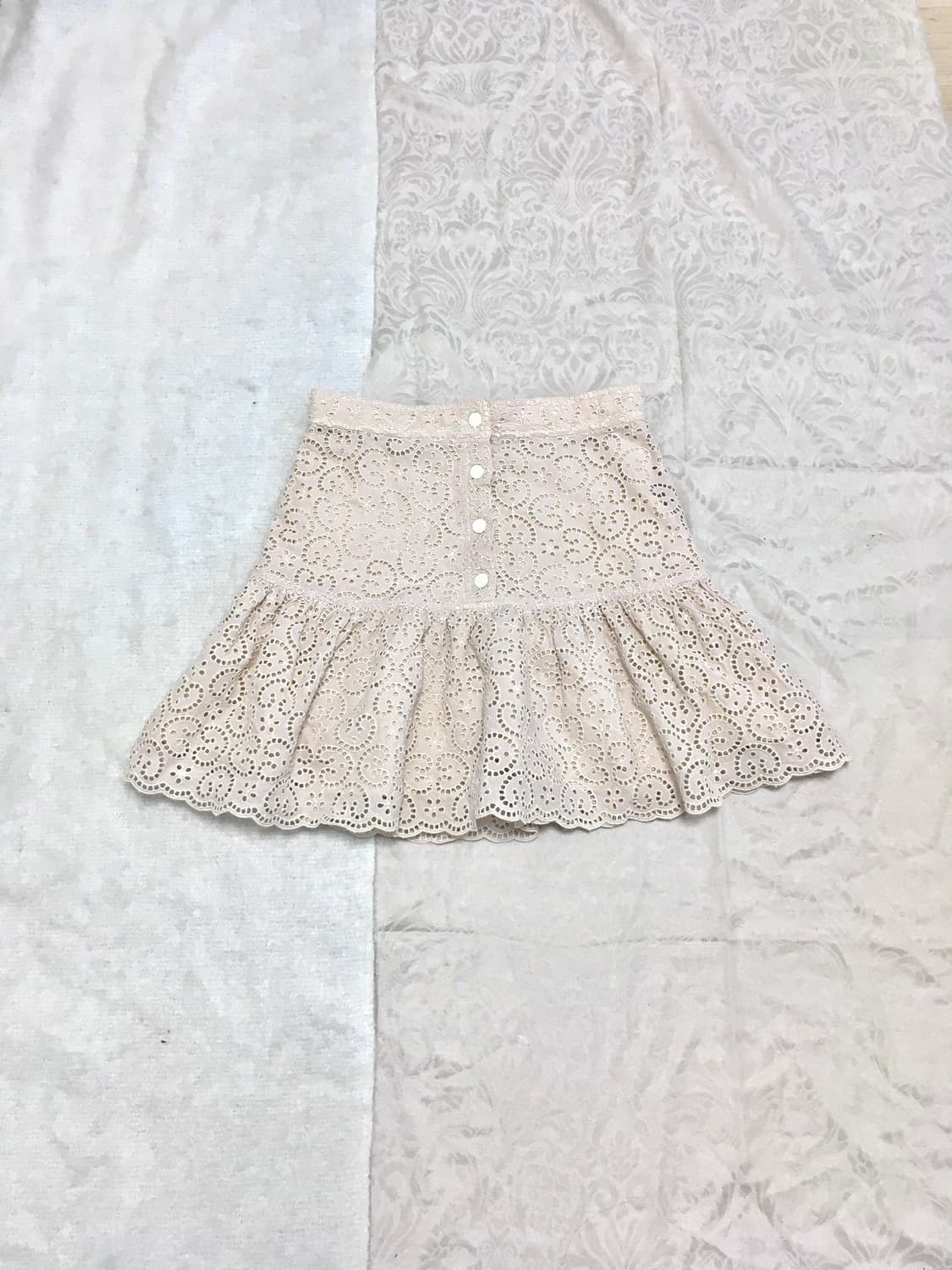 핑크베이지 페어리 프릴 스커트  상품이미지3