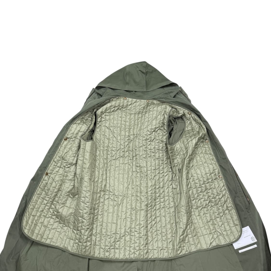 YIYAE 이예 몰스킨 후드 롱파카 개파카 야상 올리브 카키 그린 M 상품이미지3