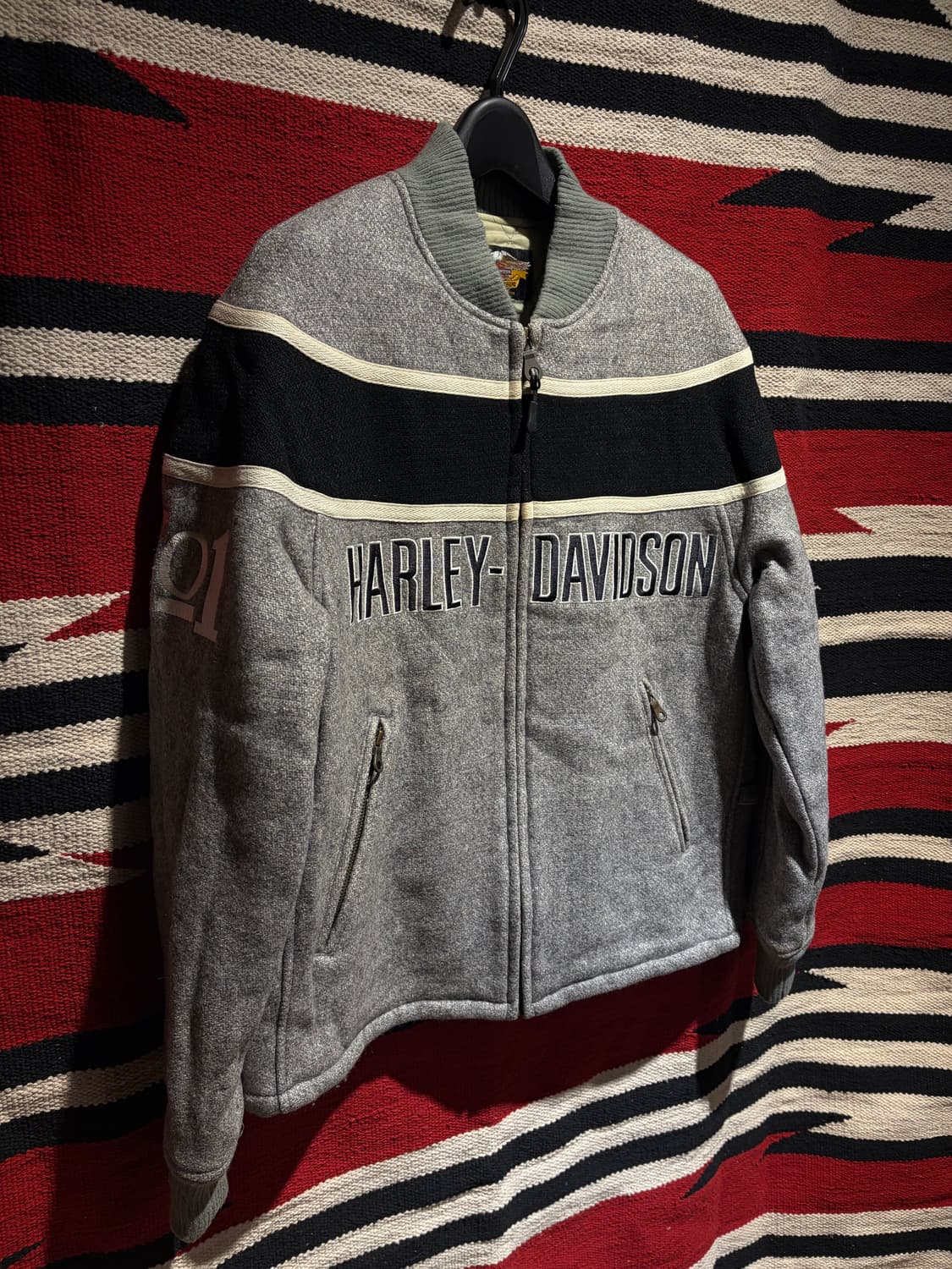 Harley davidson wool bomber jacket 상품이미지2