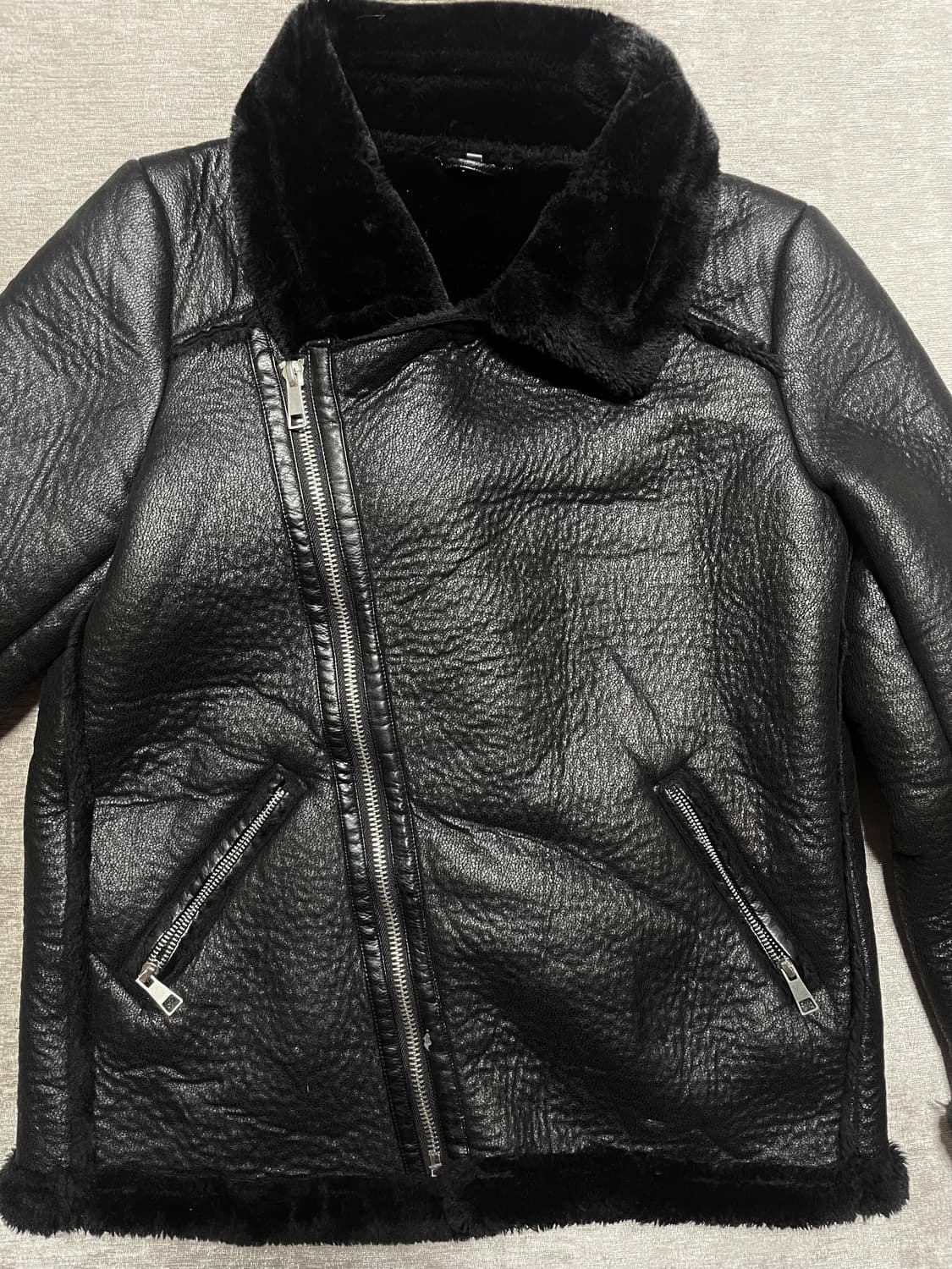 빈티지 가죽 무스탕 자켓 상품이미지2