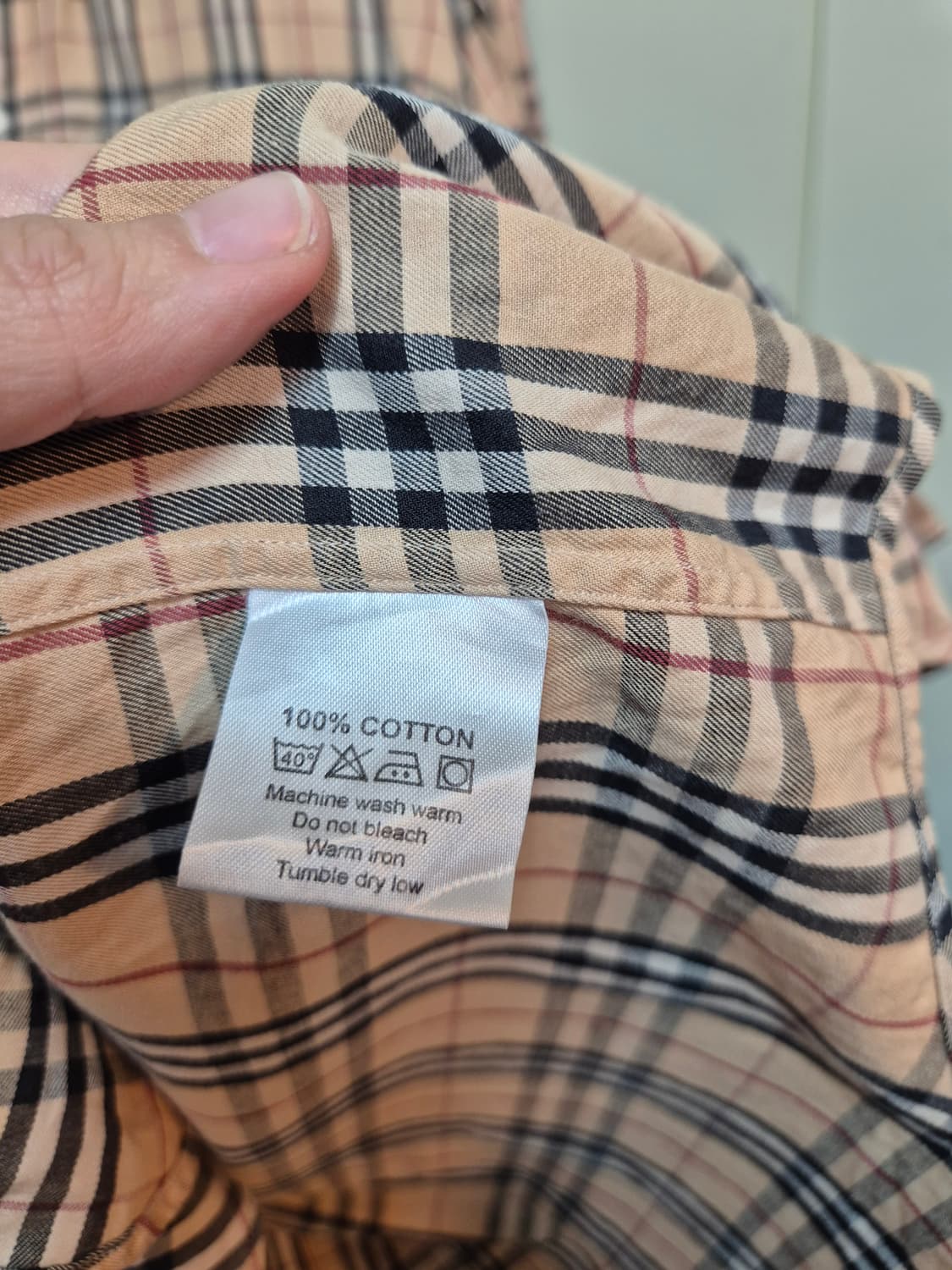 버버리 체크 셔츠 상품이미지8