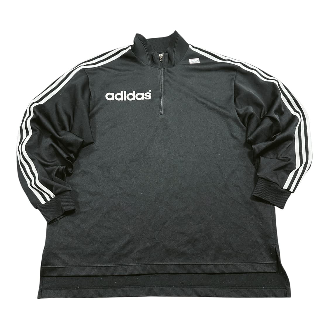 ✨ (바배) 아디다스 90s 재팬 빅로고 반집업 블랙 맨투맨  상품이미지1