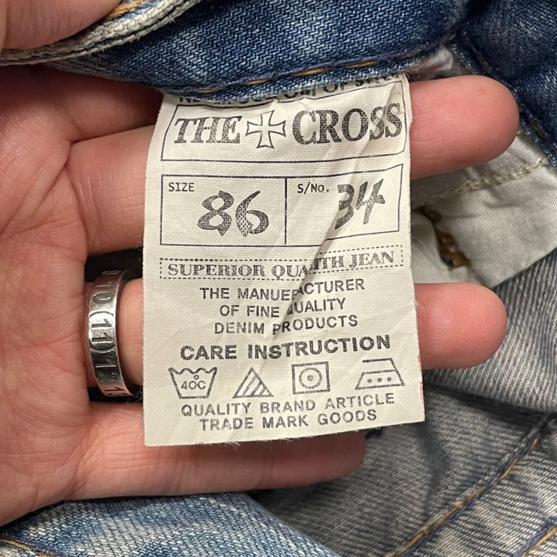 더 크로스 진 데미지 데님 팬츠 v0176 상품이미지7