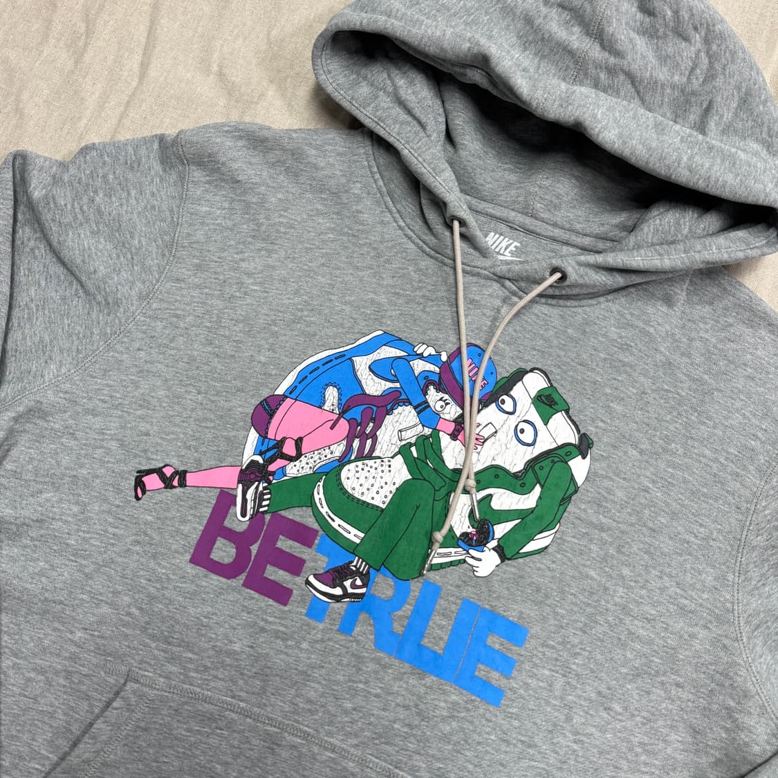 나이키 빈티지 betrue 프린팅 후드 XL 상품이미지2
