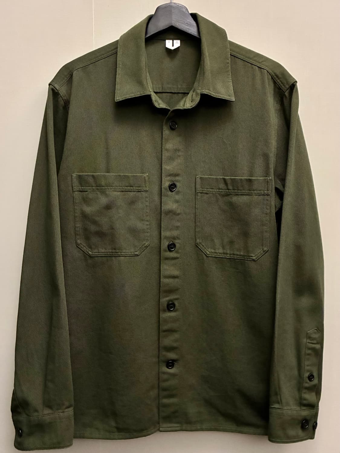 (L~XL)Arket 아르켓 오가닉 코튼 밀리터리 워크셔츠 셔켓 상품이미지1