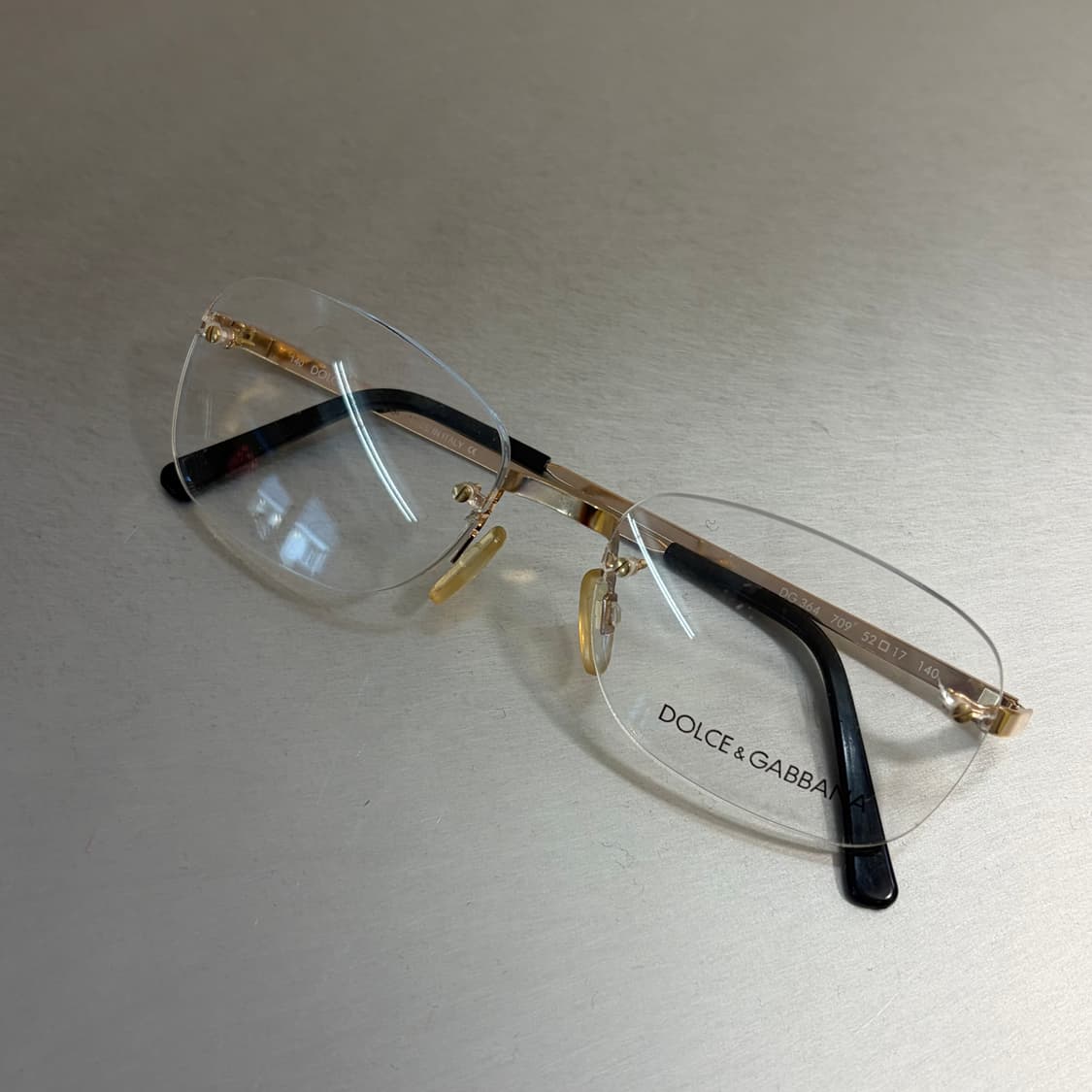 돌체앤가바나 DG 364 709 골드 럭셔리 무테 안경 상품이미지3