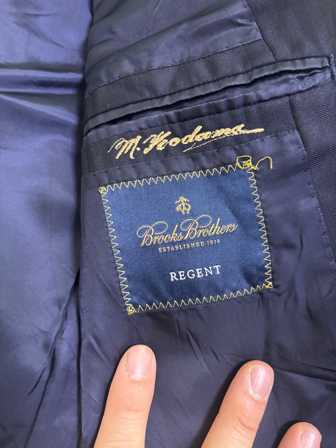 일본판 브룩스브라더스 네이비 블레이저 사이즈 105 상품이미지5