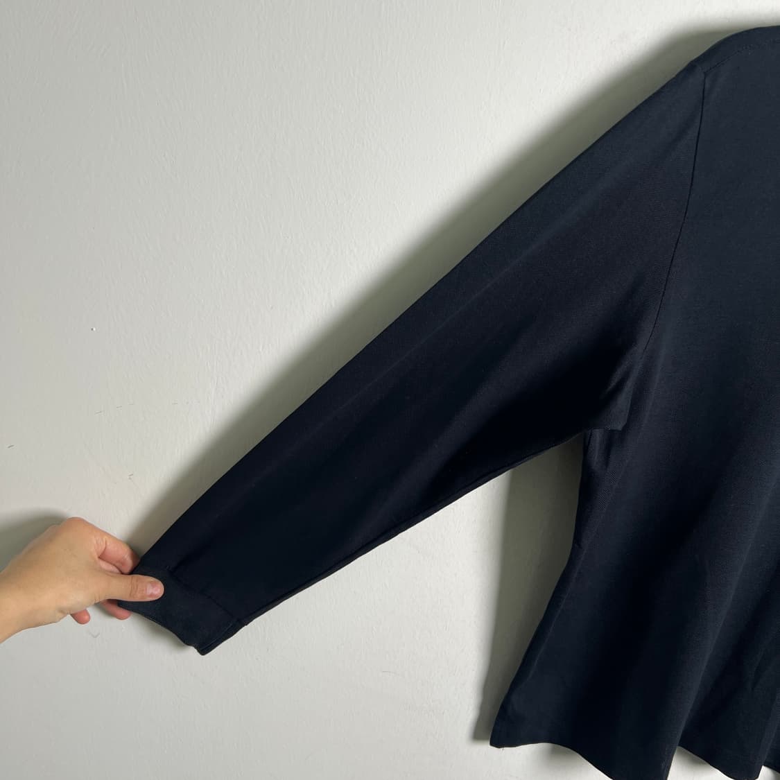 Burberrys 버버리 빈티지 블랙 긴팔 폴로 셔츠 L 상품이미지7