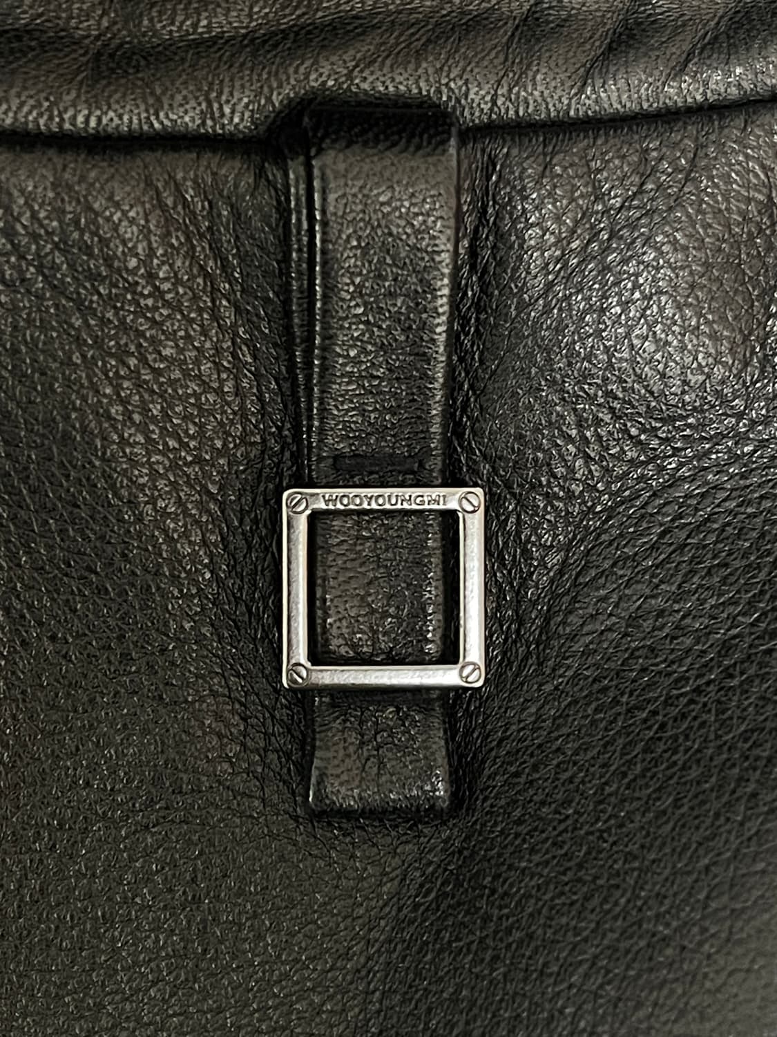 우영미 블랙 밴딩 가죽 재킷 24FW 50사이즈 상품이미지8