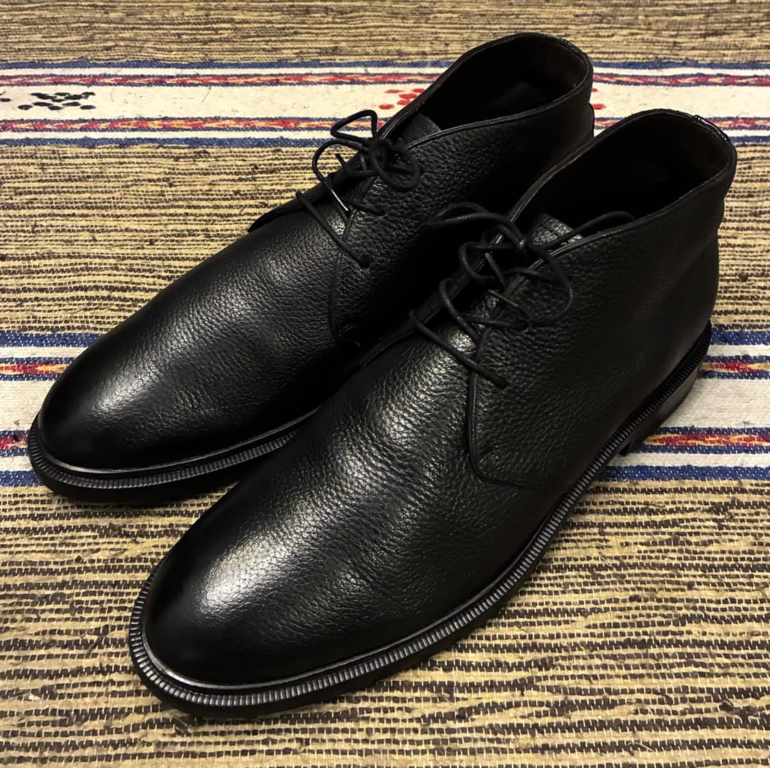 (44/285)마시모두띠 레더 가죽 처카부츠 데저트부츠 블랙 상품이미지4