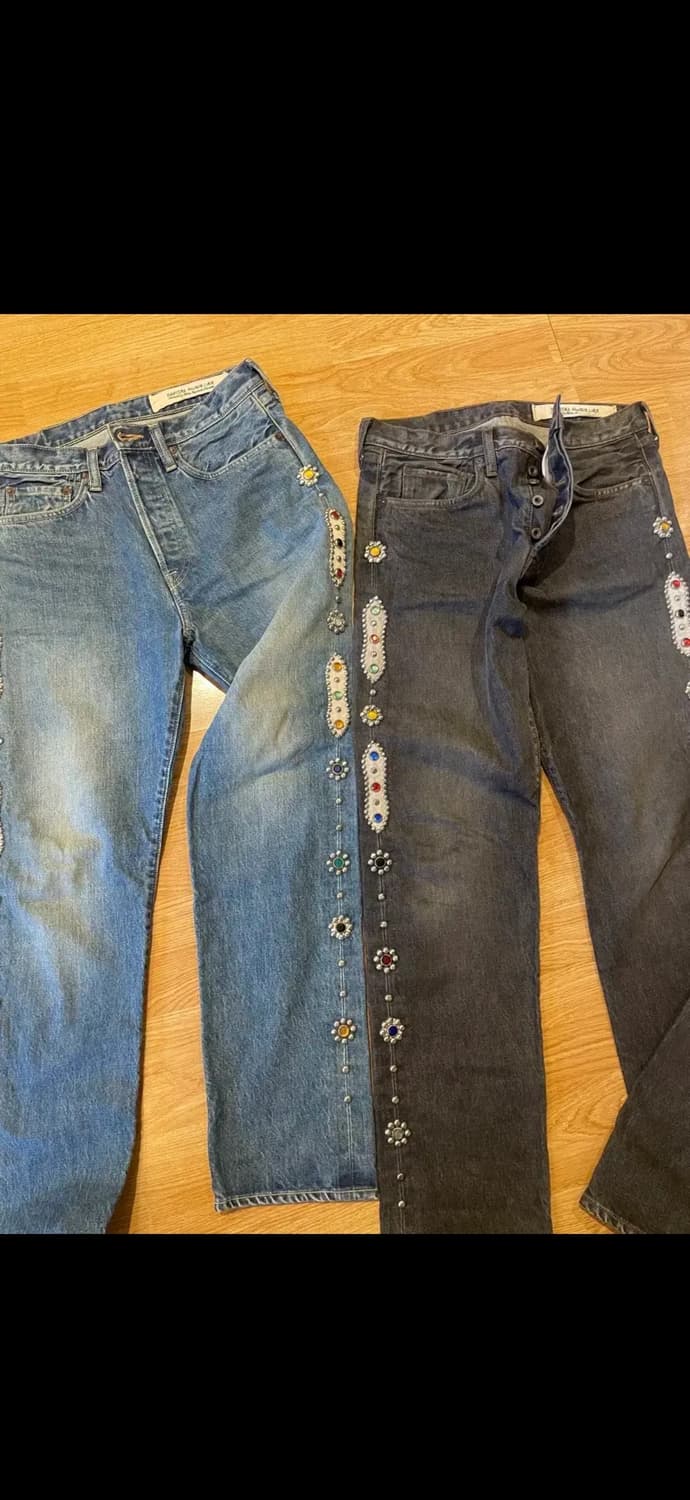 캐피탈 스트레이트 잼스톤 연청 32 상품이미지5