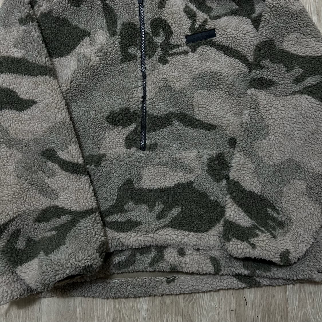 피어오브갓 에센셜 카모플라쥬 아노락 플리스 후리스 XL  상품이미지4