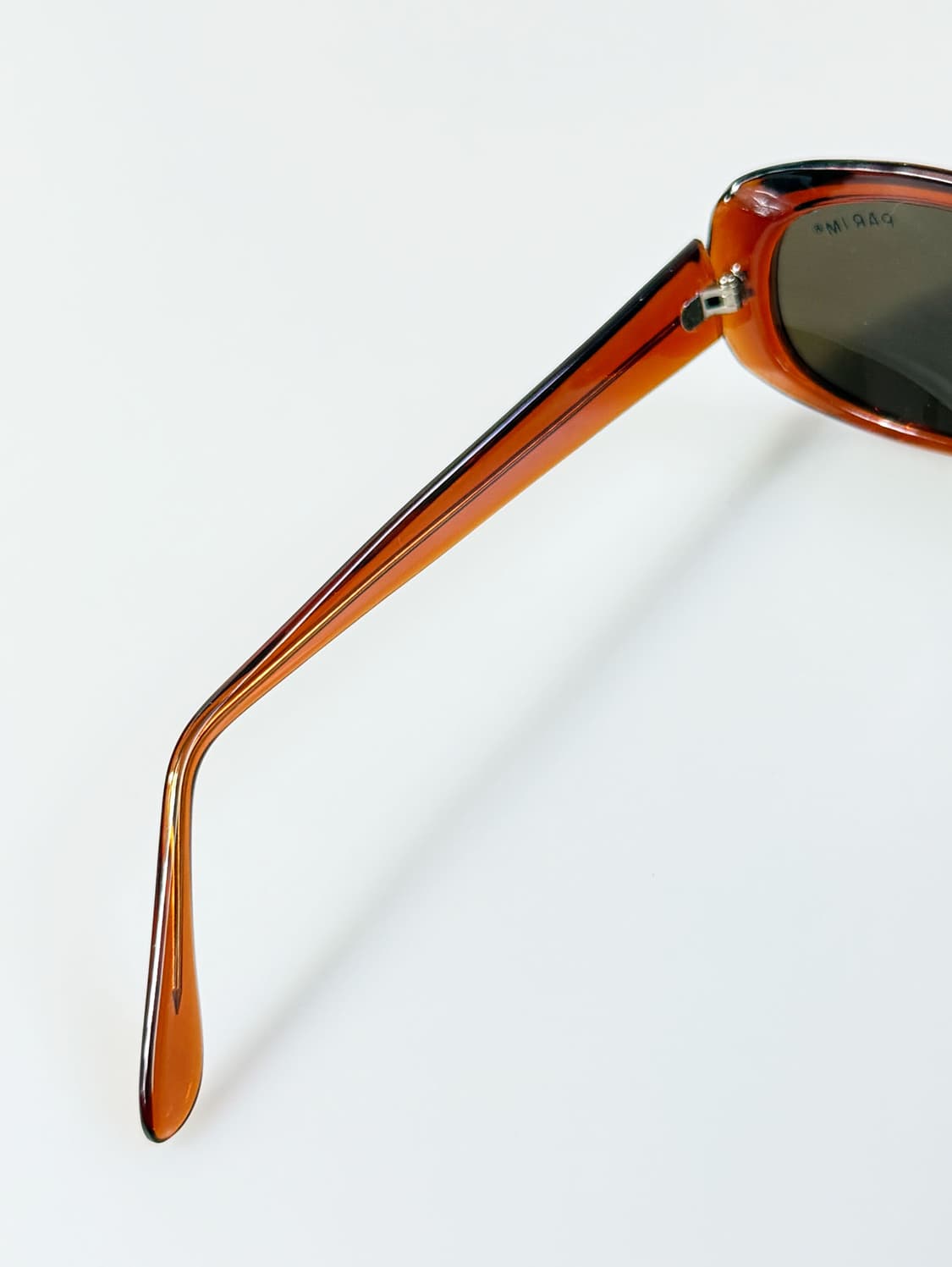 90s PARIM 엠버브라운 볼드 스퀘어 빈티지 선글라스 상품이미지7