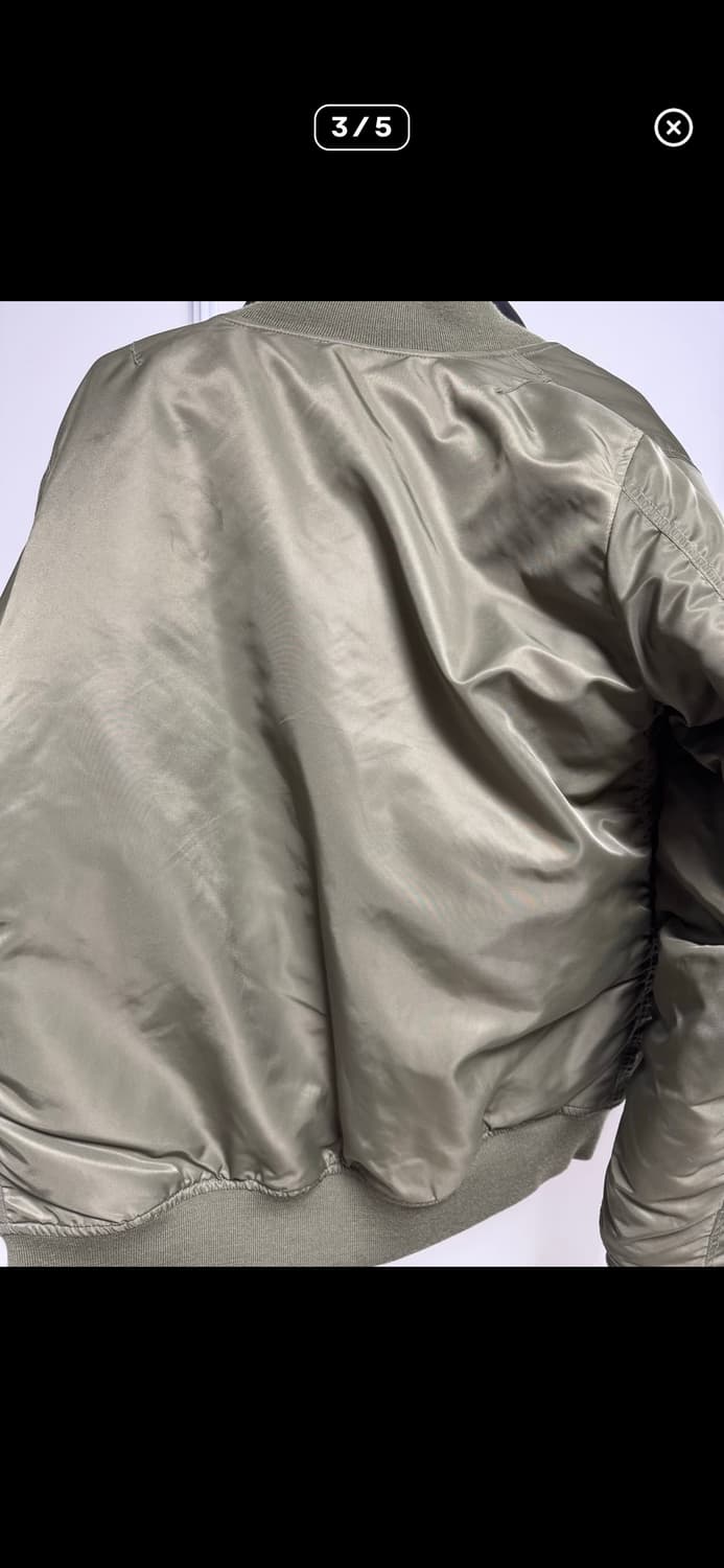 베이싱 에이프 카키색 항공점퍼 L 상품이미지3