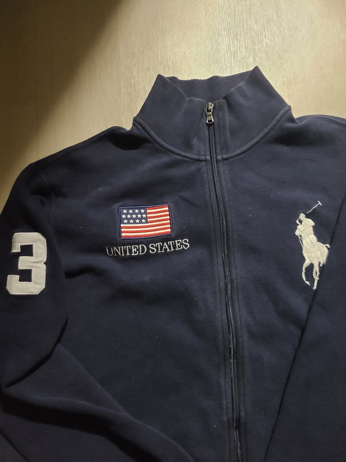 폴로 빅포니 성조기집업 네이비 상품이미지2