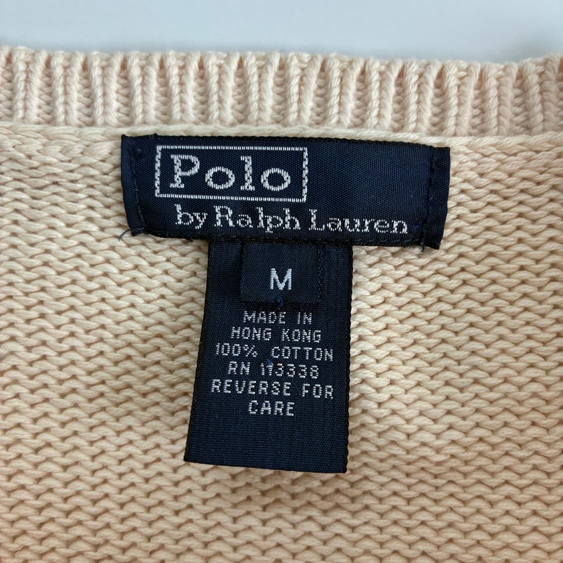 Polo  폴로 랄프로렌 자수 단가라 헤비코튼 니트 상품이미지3