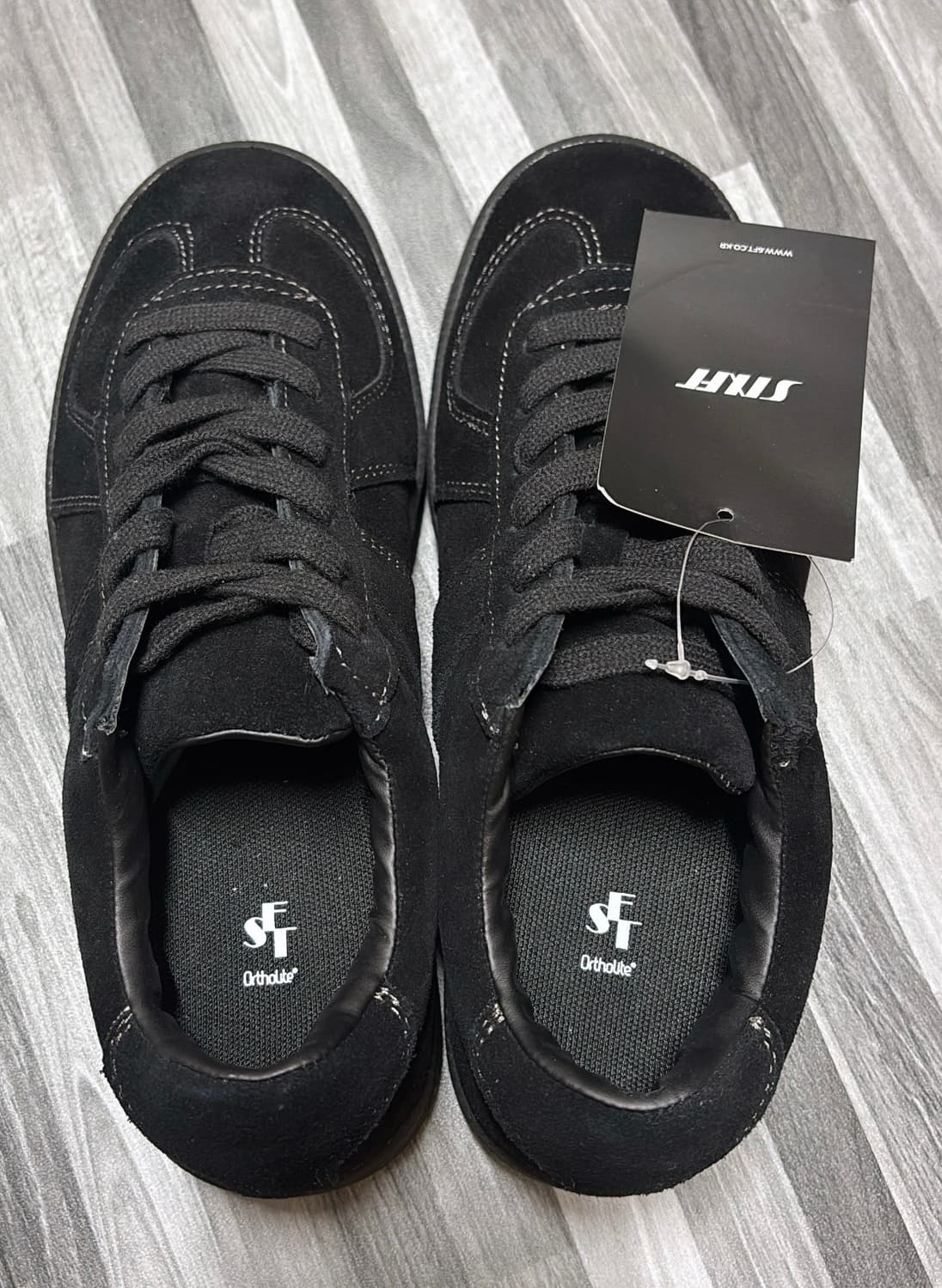 STUFF 스웨이드 독일군 스니커즈 블랙235mm 상품이미지3