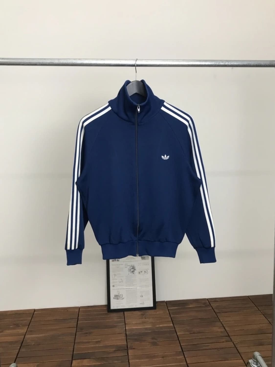 90’s Adidas Trefoil Track Jacket Navy 상품이미지4