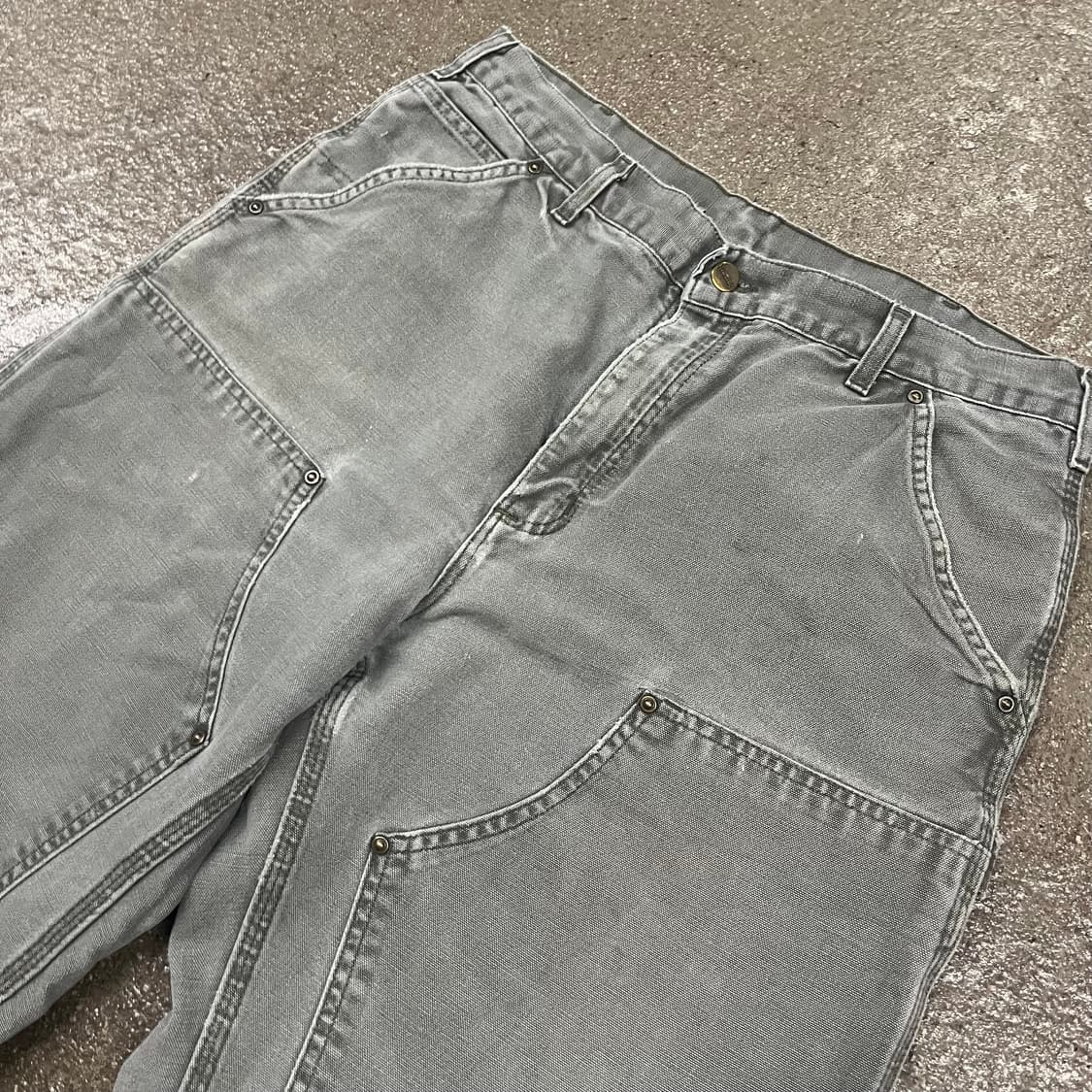 칼하트 모스 그린 더블니 팬츠 (33“) 상품이미지3