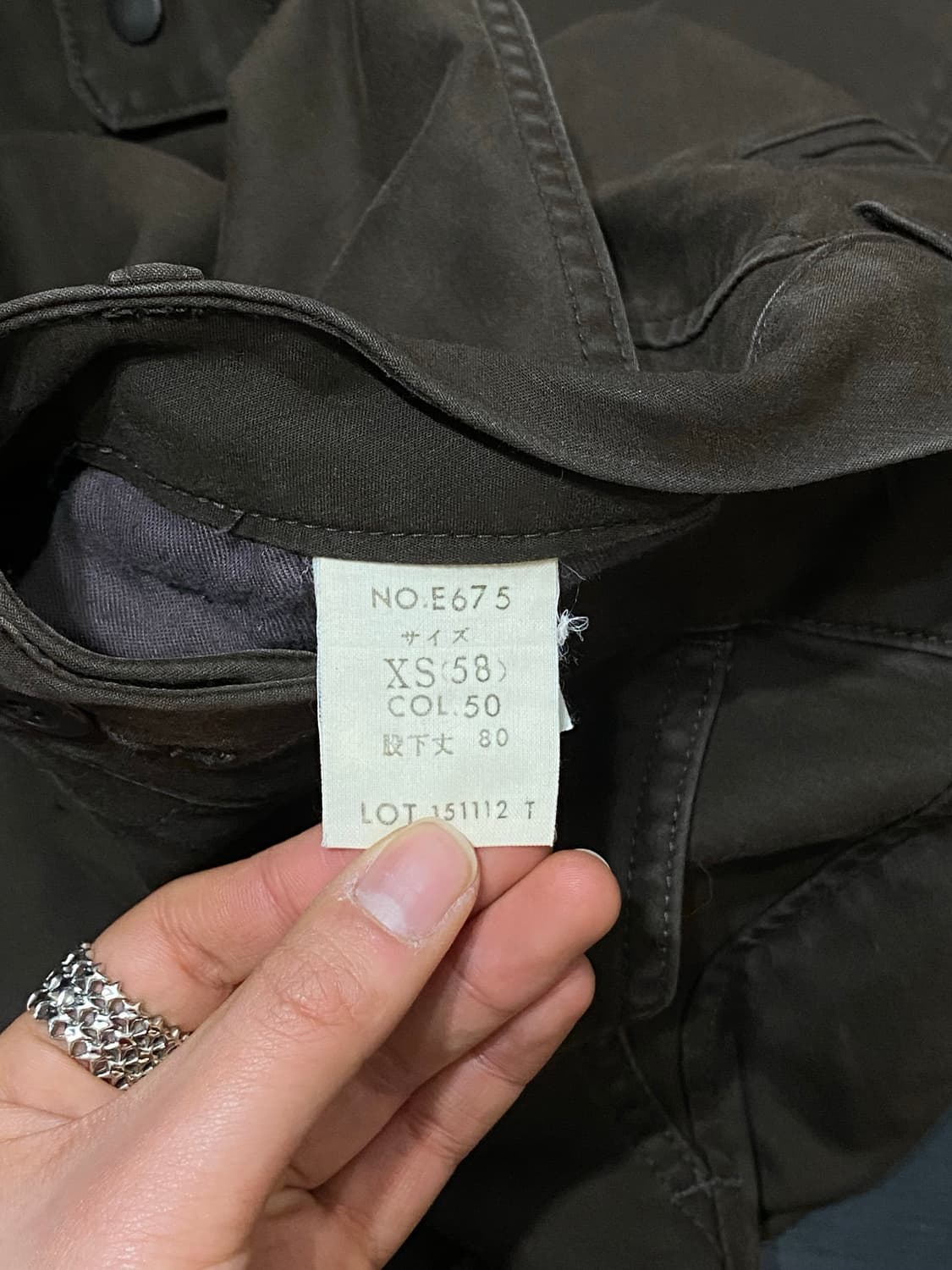 Et boite 로우라이즈 카키 부츠컷 카고팬츠 상품이미지8