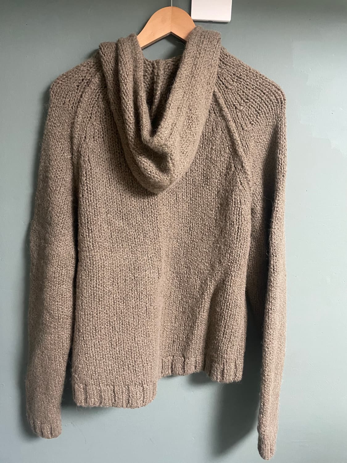 스투시 청키 니트 후드 집업 포실 M사이즈 상품이미지3