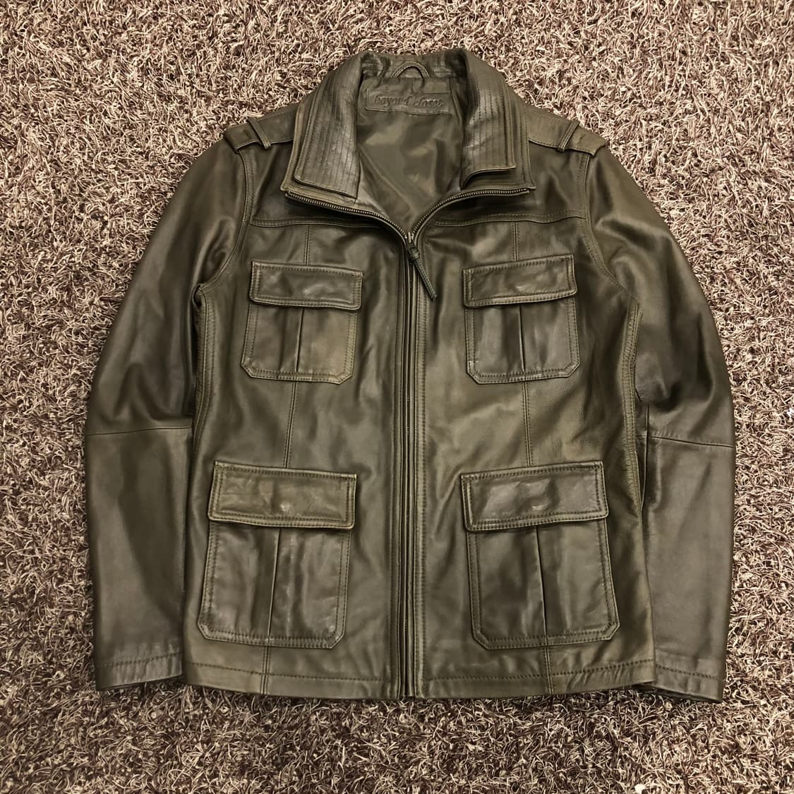 비욘드클로젯 양가죽 쿼드포켓 레더 가죽 자켓 상품이미지1