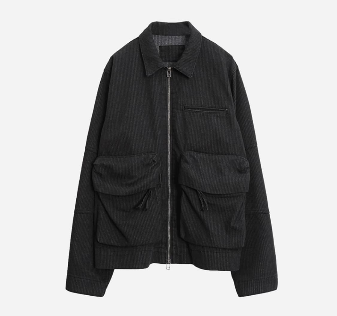 워크 밸런스 데님 자켓 블랙  상품이미지1