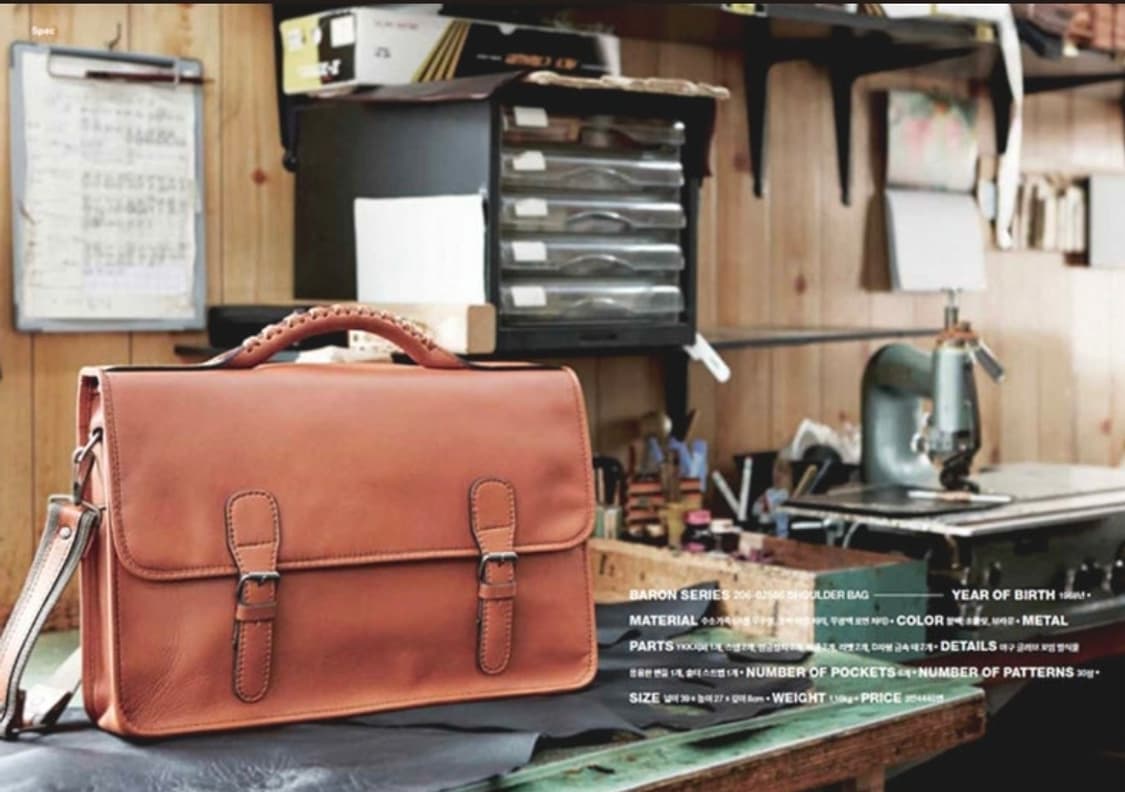 요시다 포터 바론 1968 레더 숄더백 상품이미지2