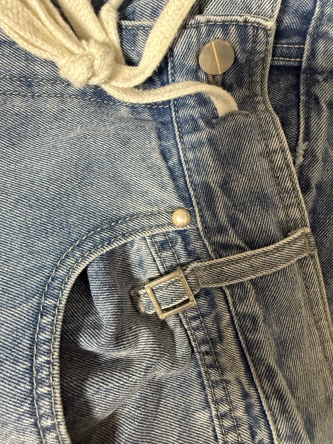 우영미 셔링 데님 팬츠 상품이미지3