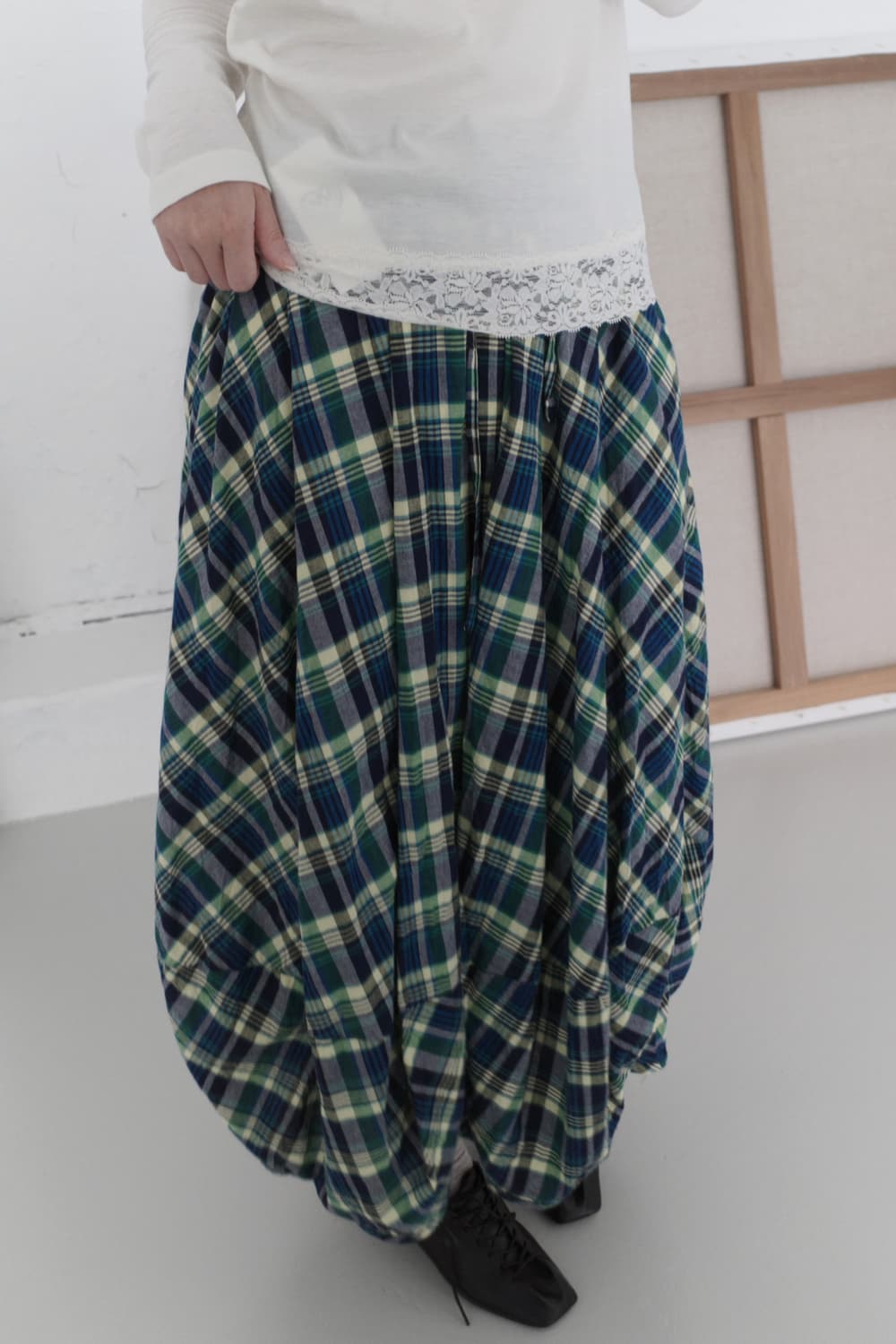 check balloon skirt  상품이미지8