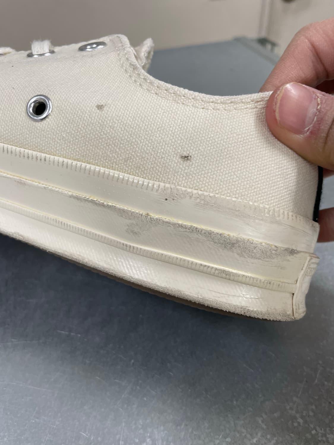 컨버스 X 꼼데가르송 척70 로우 화이트 260 상품이미지10