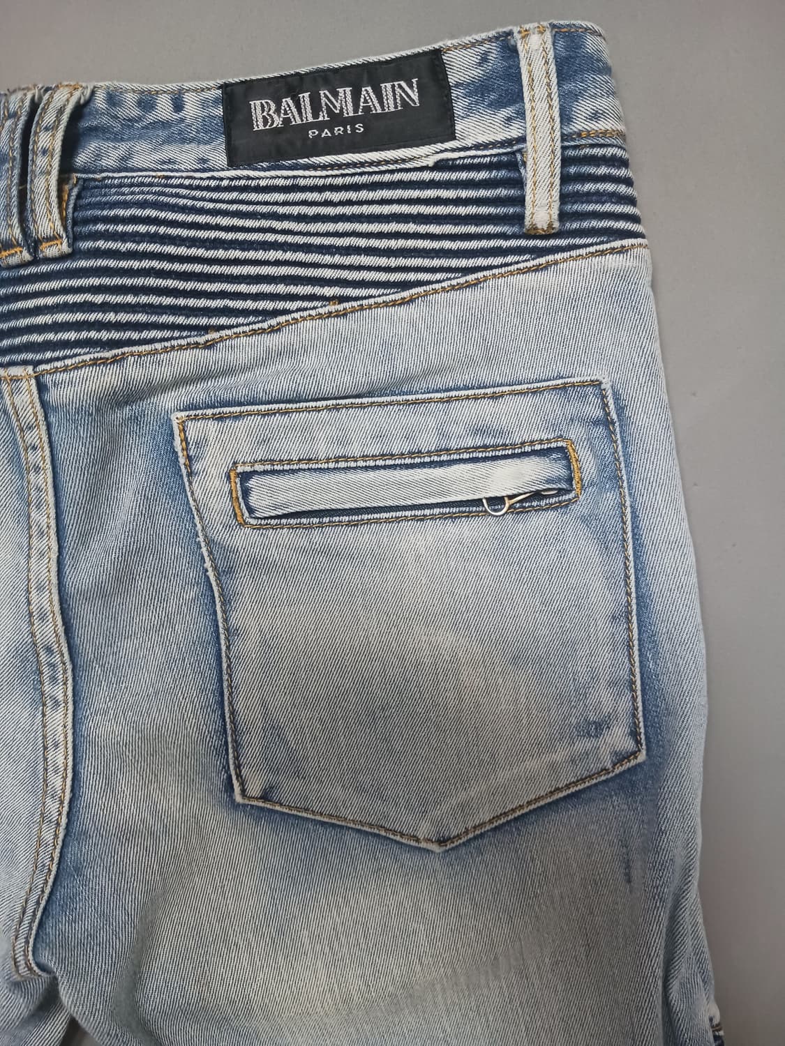 [31] 발망 워싱 무릅디스 바이커진 청바지 상품이미지9