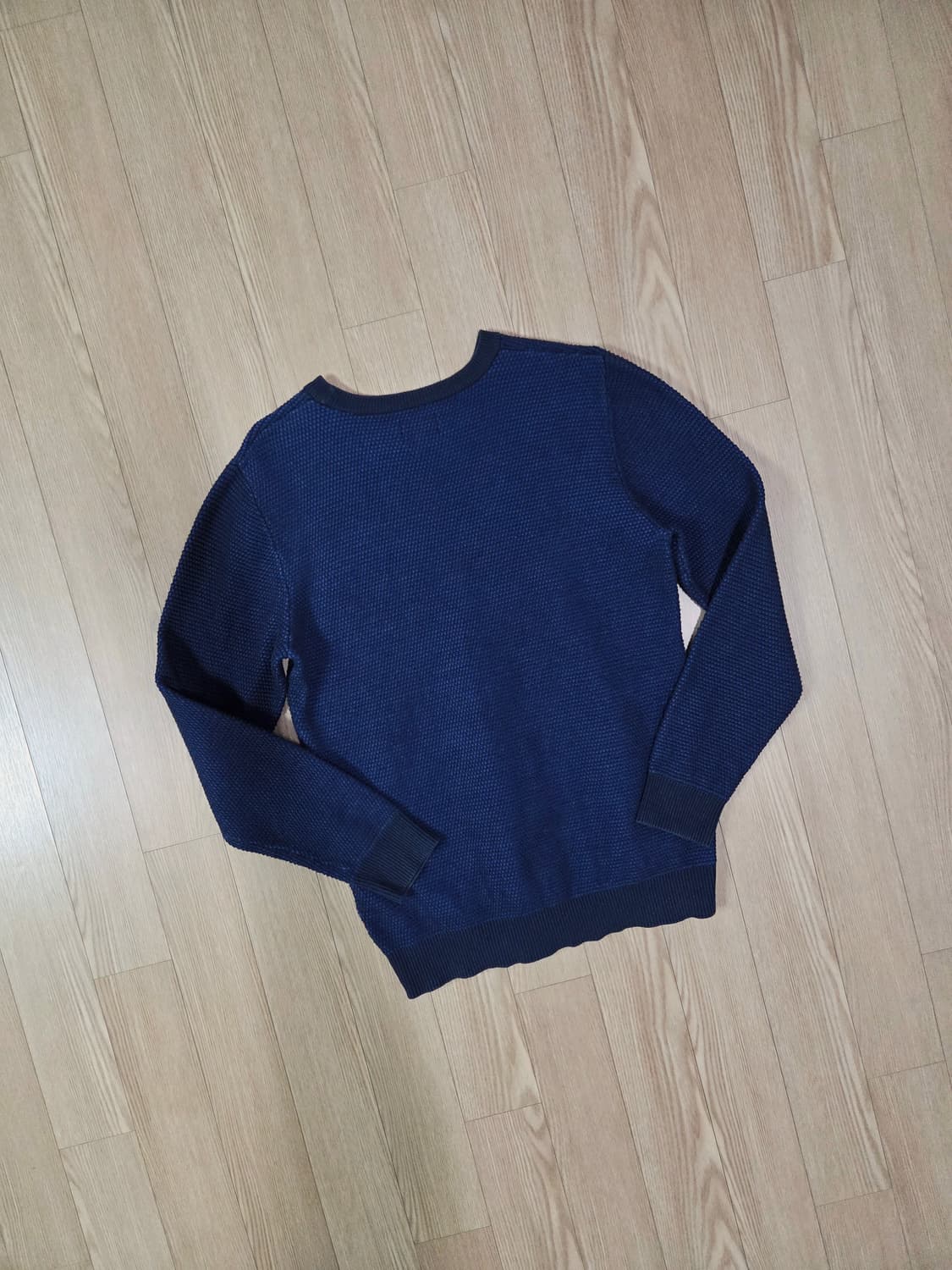 빔즈 인디고 블루 니트 롱 슬리브 티셔츠 상품이미지5