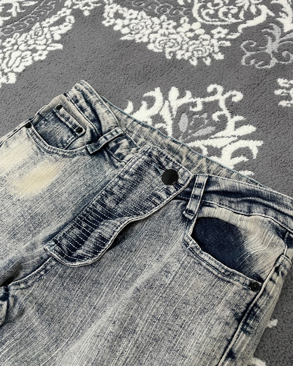 N.Hoolywood 아카이브 바이커 워싱 데님 팬츠 상품이미지2