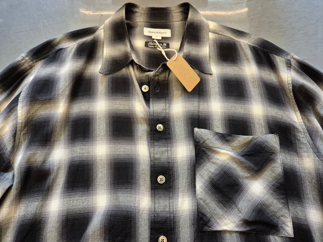 999HUMANITY 옴브레 체크 셔츠 상품이미지2