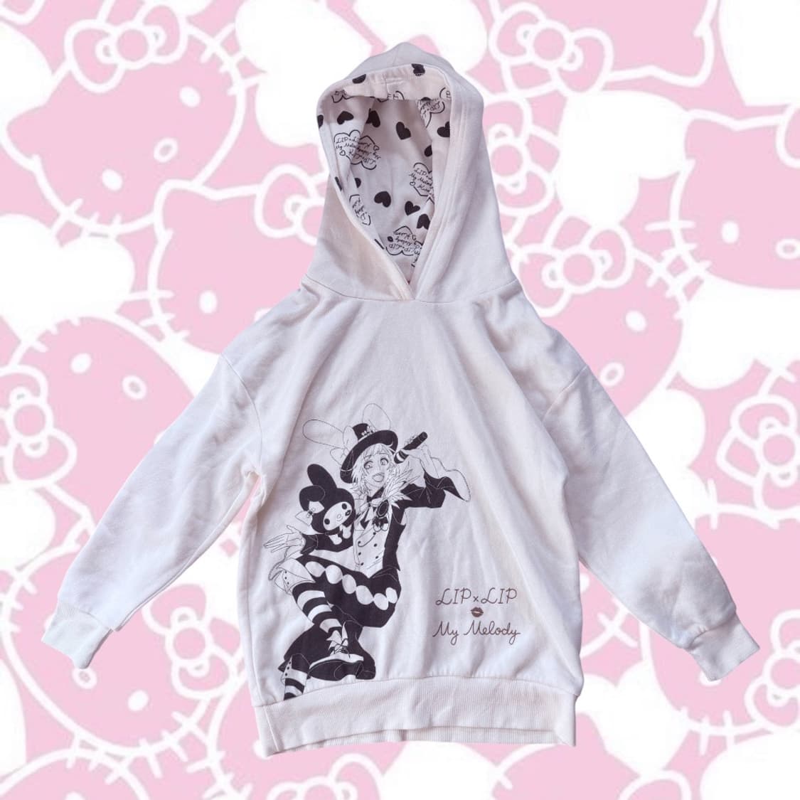 허니웍스 립립 LIPxLIP 마이멜로디 콜라보 후드티 상품이미지1