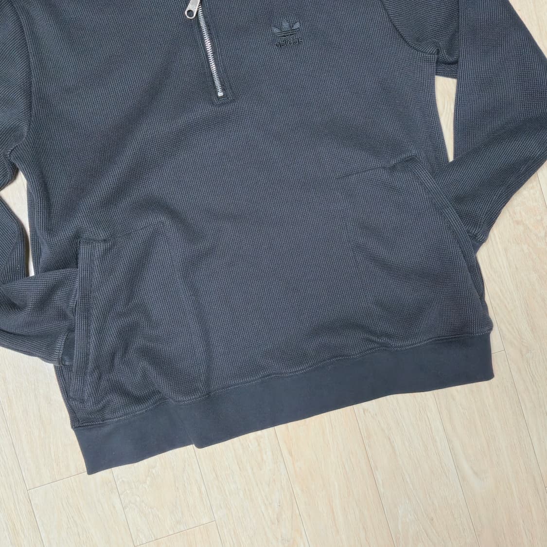 아디다스 와플 하프 집업 블랙 XL 상품이미지6