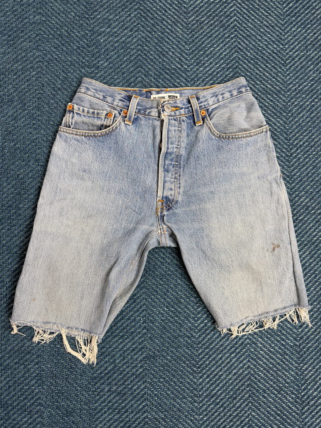 [RE/DONE x Levi's] 리던 리바이스 리컨스트럭티드 데님 쇼츠 상품이미지1