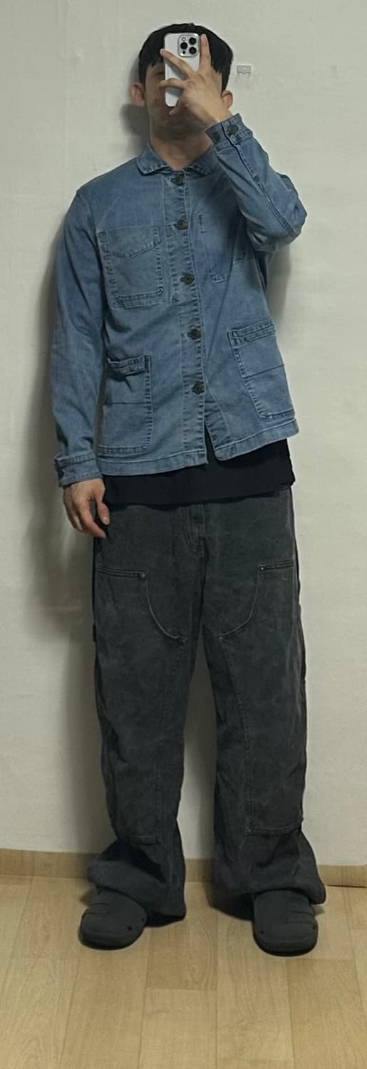 헨리코튼 데님 셔츠 자켓 상품이미지5
