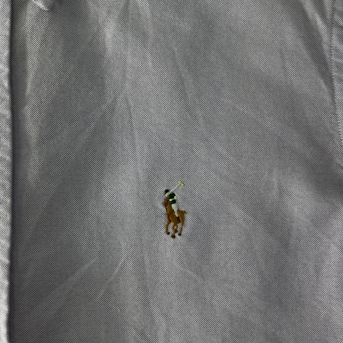 100 폴로랄프로렌 코튼 연퍼플 셔츠  상품이미지3