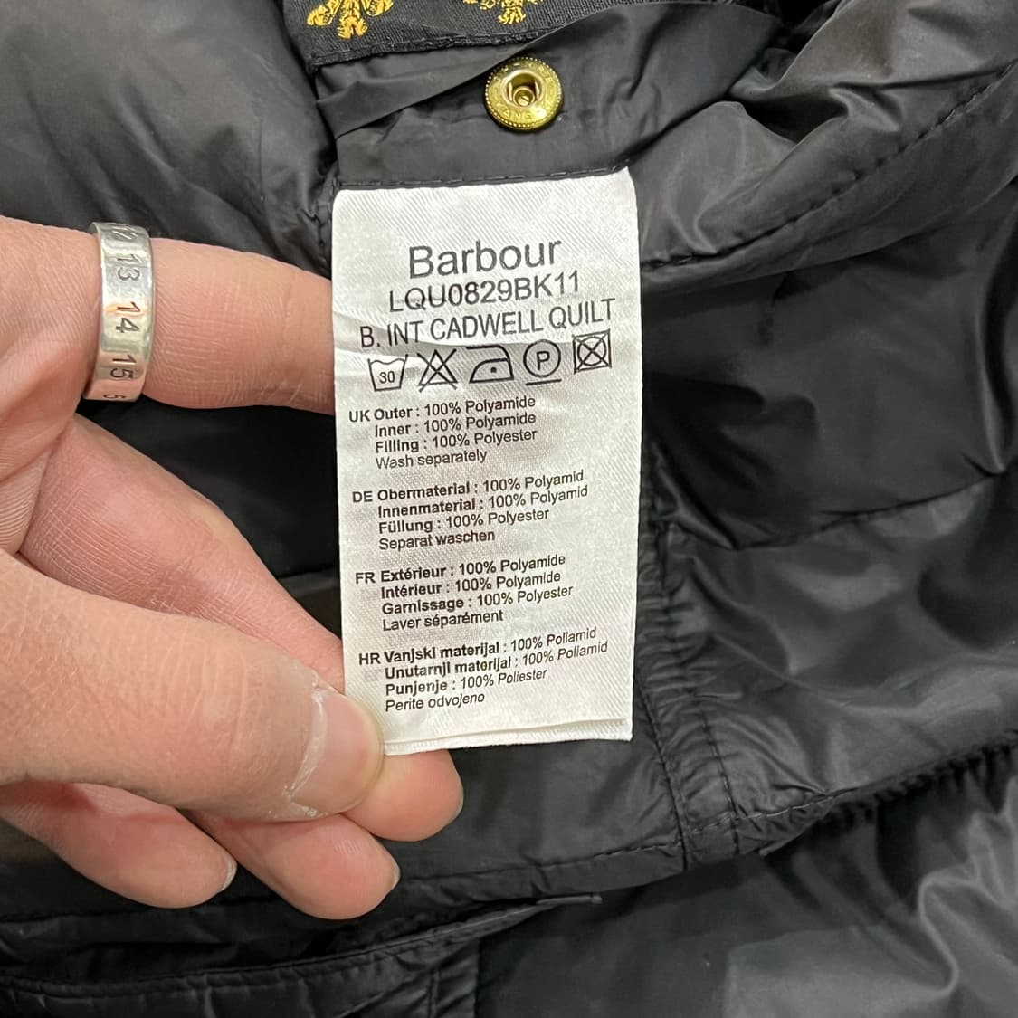  바버 인터네셔널 퀼팅 자켓 y15240 상품이미지8