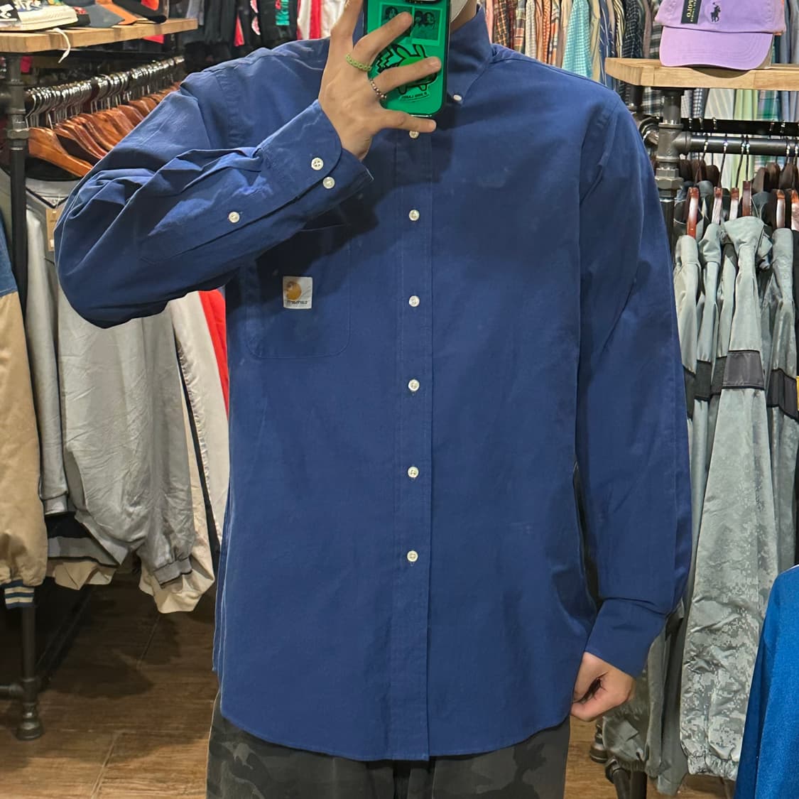 [HI] 칼하트 셔츠 블루 상품이미지2