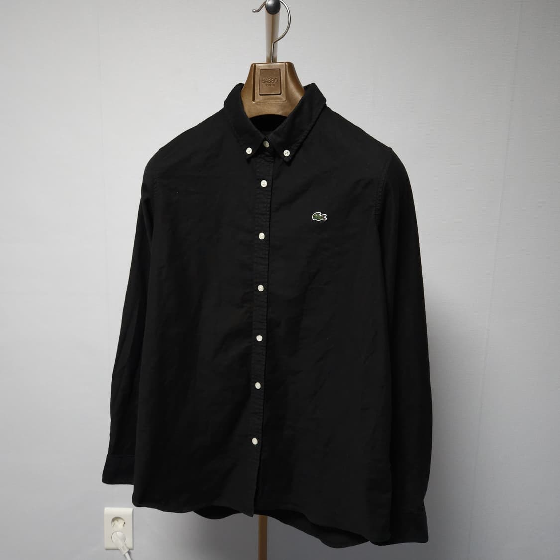 38 ) 라코스테 여성 블랙 옥스퍼드 셔츠  상품이미지1