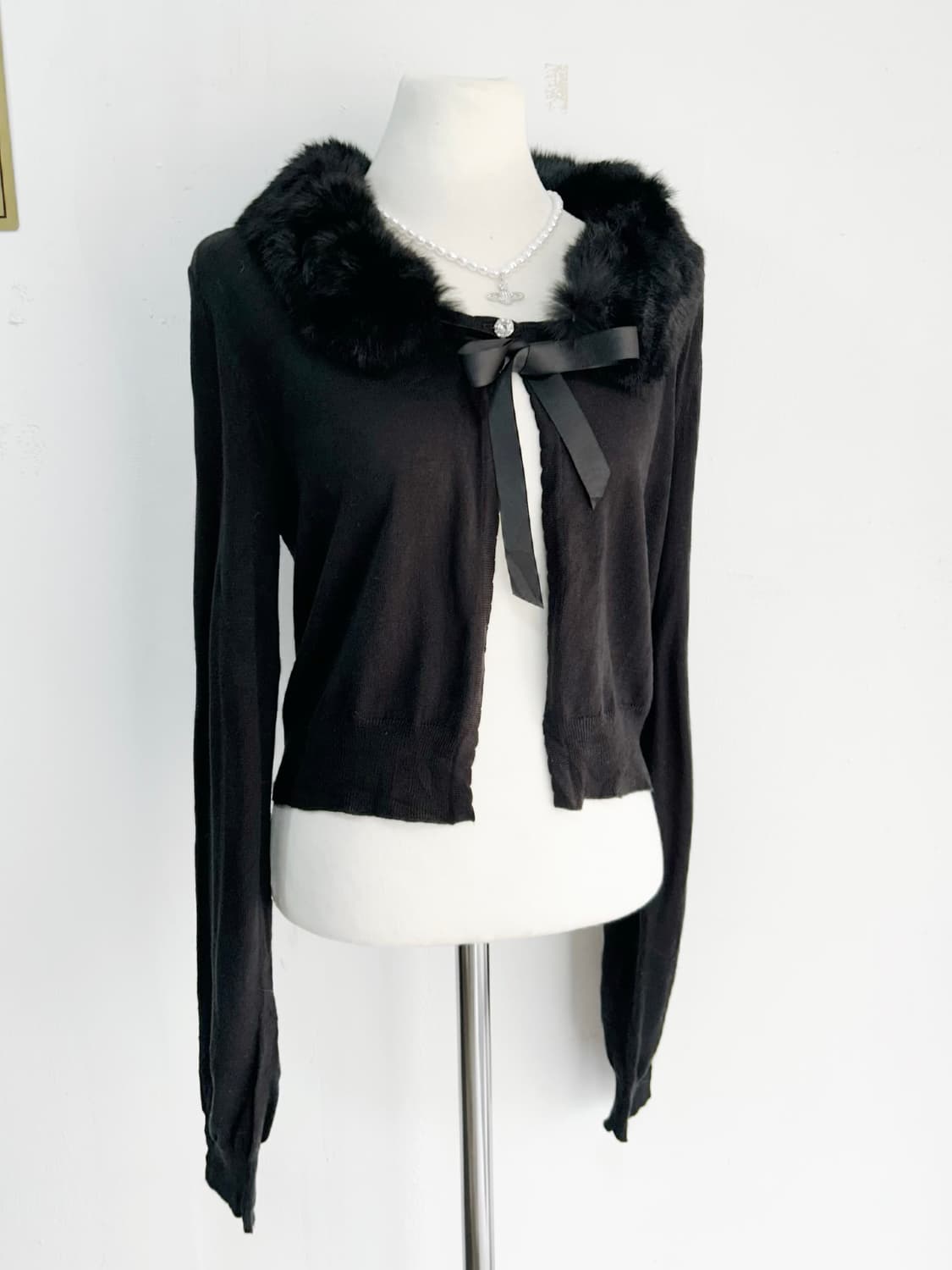 블랙로걀 가디건 ꒰ঌ·̩͙♡·̩͙‪໒꒱ 상품이미지2