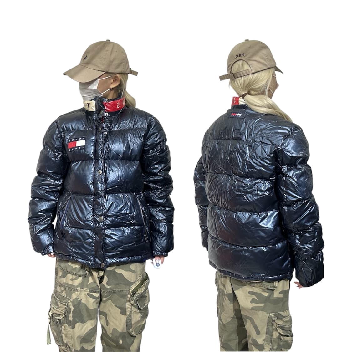 타미 힐피거 네이비 올드스쿨 푸퍼 패딩 M 상품이미지1