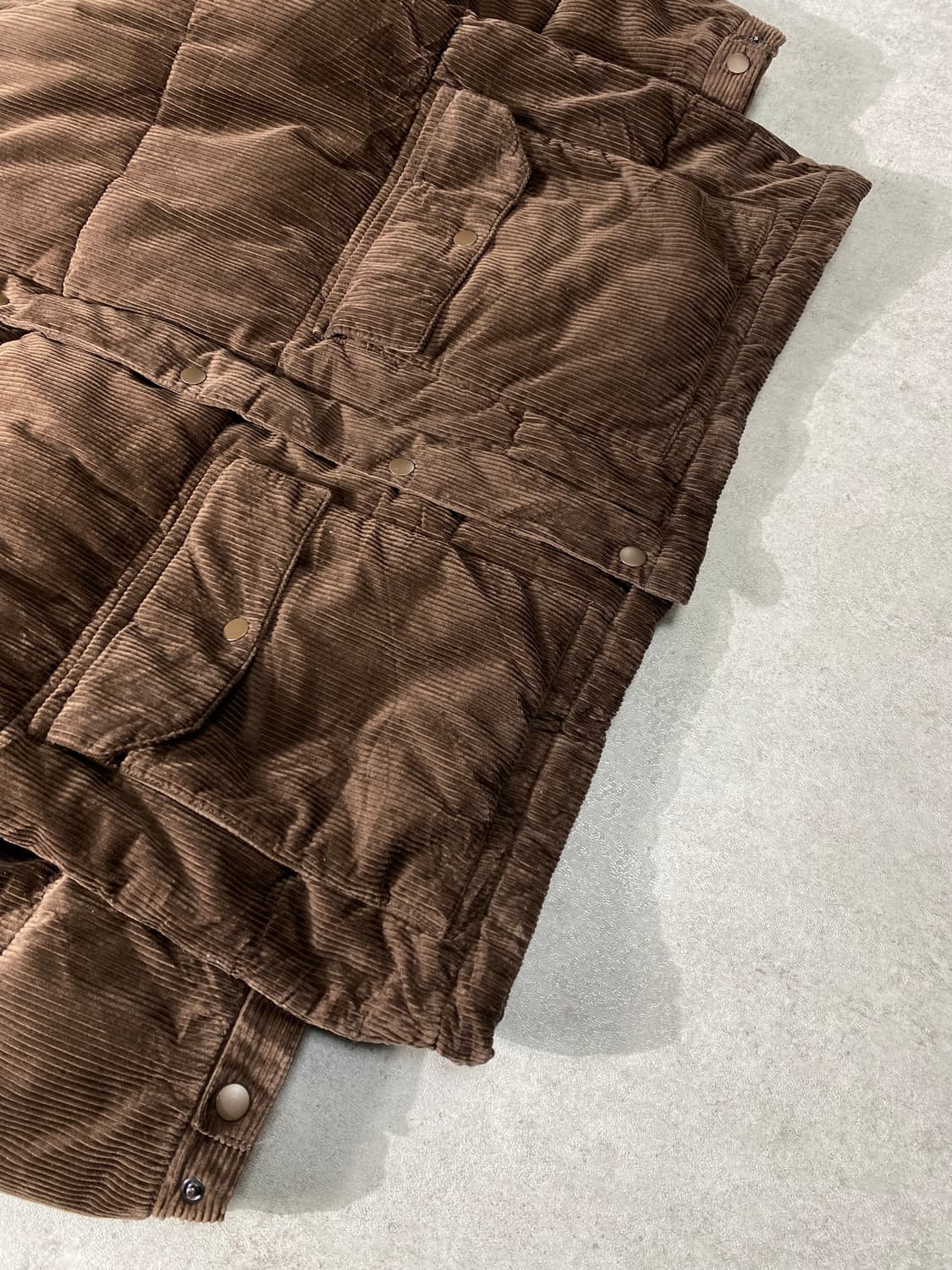 [L] Global Work 글로벌워크 브라운 코듀로이 패딩자켓 상품이미지3