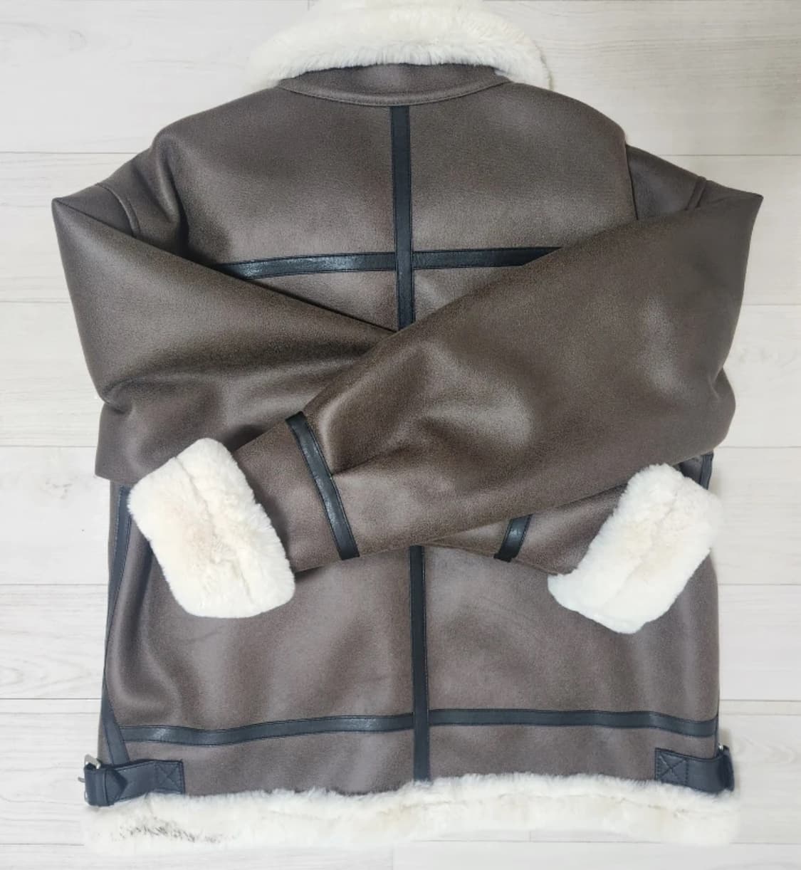 도프제이슨 무스탕 M 브라운 급처 1/3 가격 상태 최상 상품이미지3